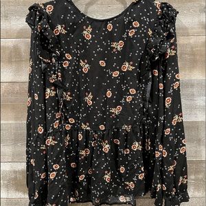 XL Loft floral blouse